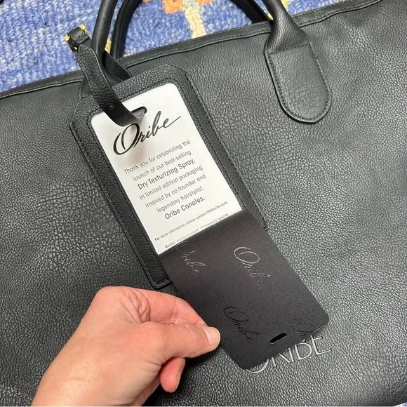 Limited Edition ORIBE Duffle Unisex Bag. Vegan Leather Black With Gold Hardware - Picture 3 of 15